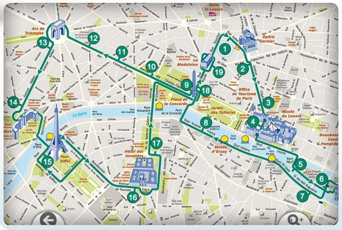Paris Printable Maps For Tourists