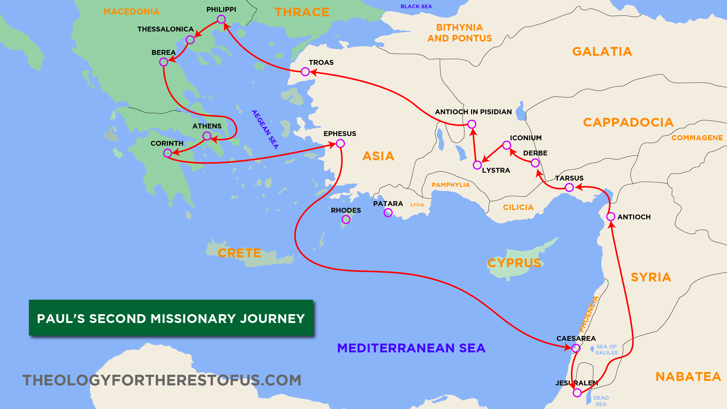 Paul s Four Missionary Journeys The Complete Guide Theology For The Rest Of Us