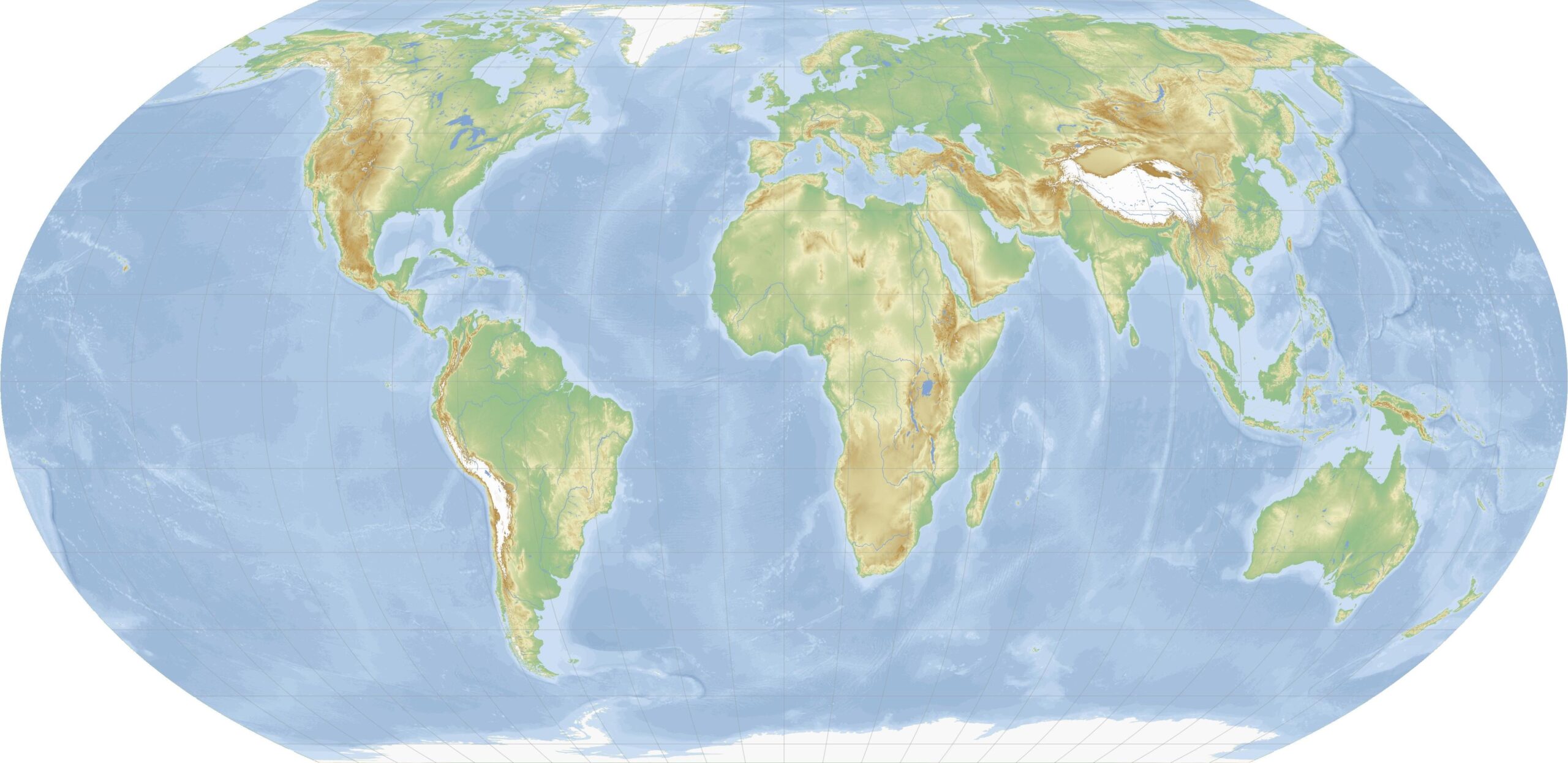 Physical Maps Of The World Mapswire Worksheets Library
