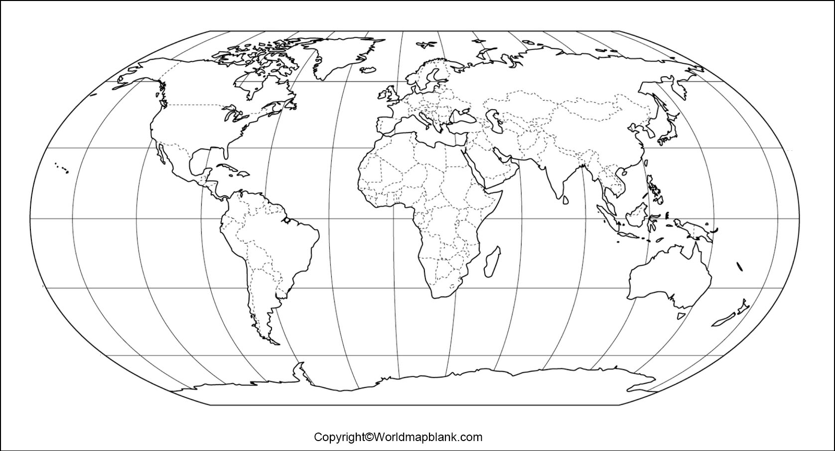 Simple World Map Printable