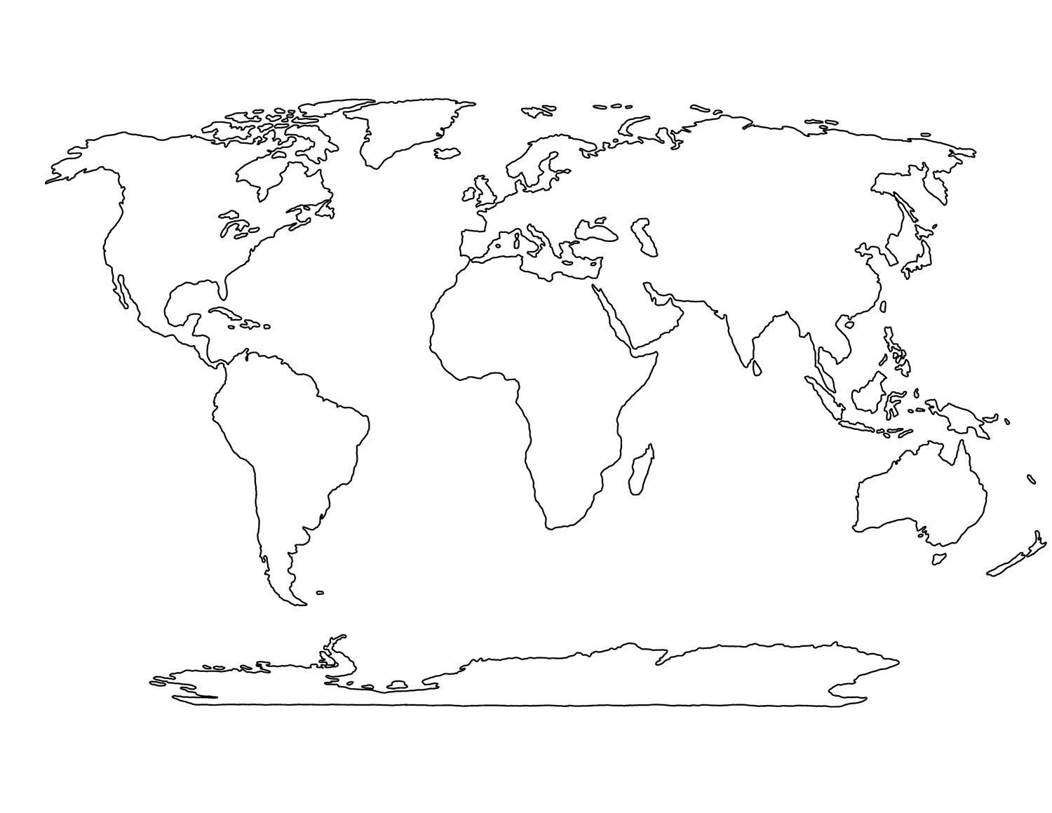 Globe Map Printable