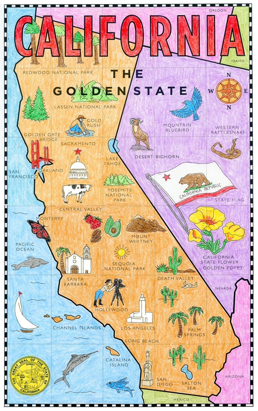 California Map Printable