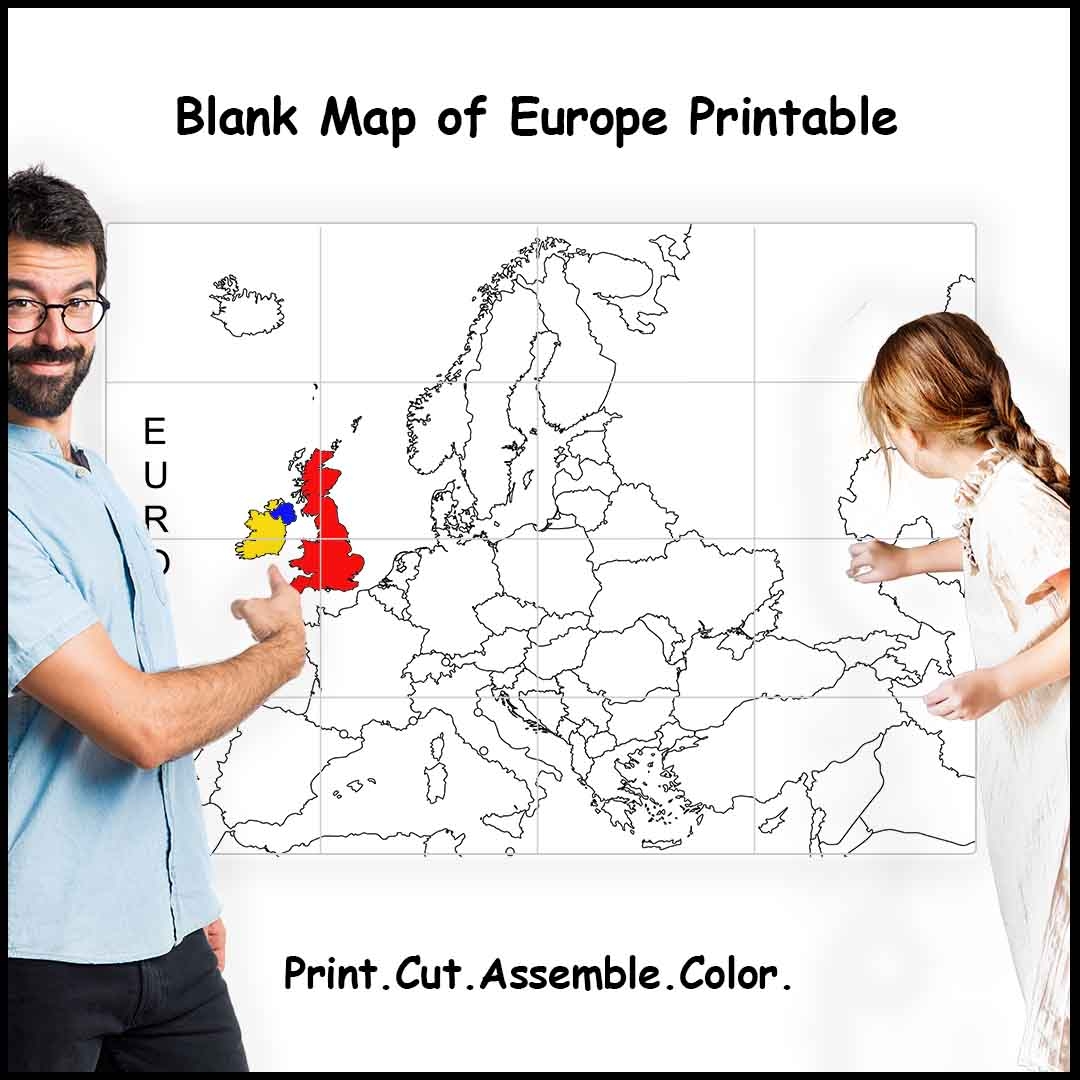Europe Map Printable