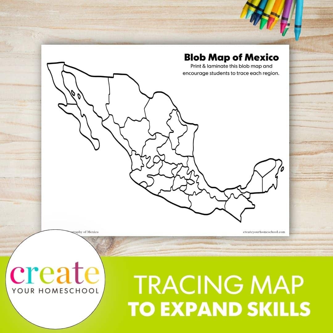 Printable Mexico Map
