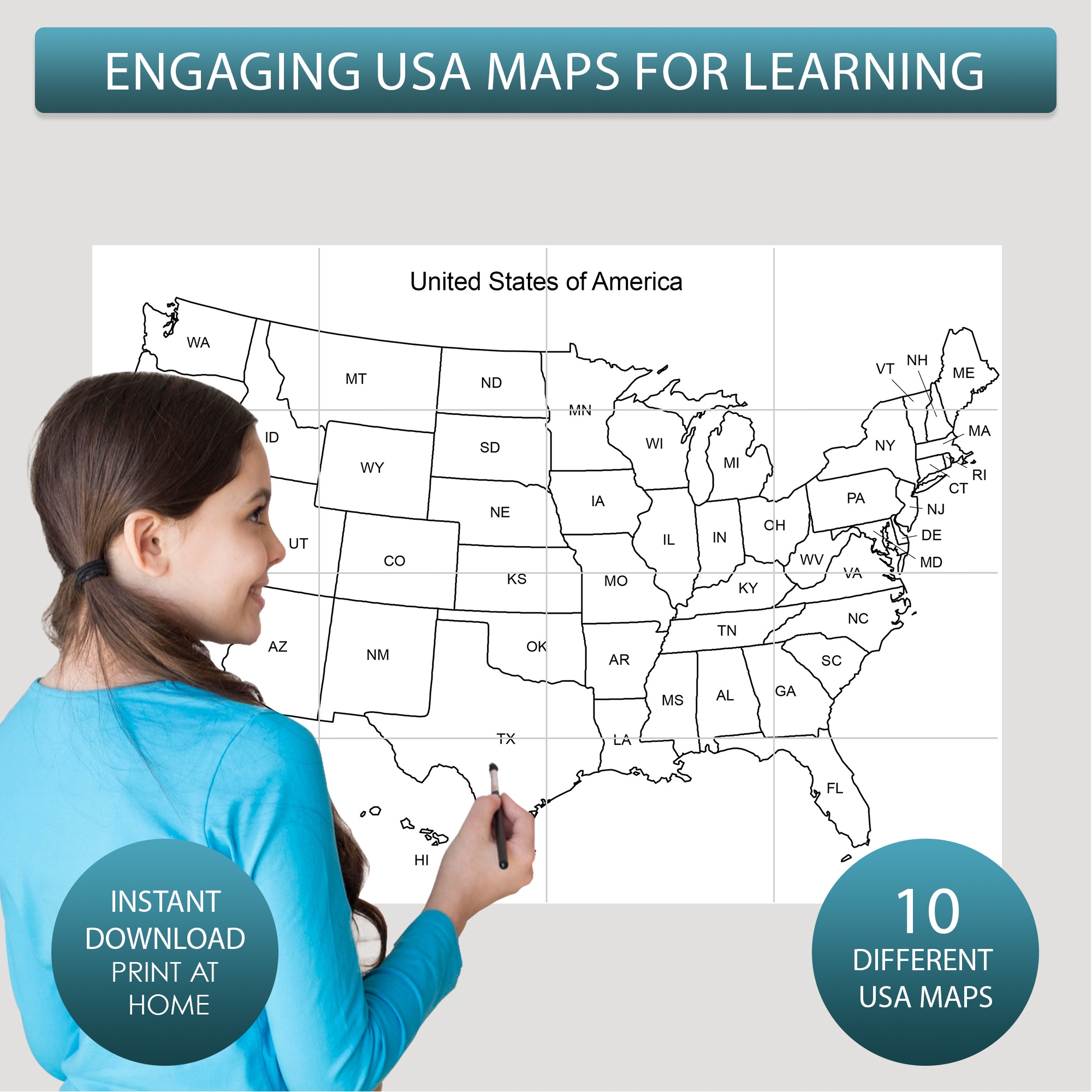 Printable Maps Of The United States