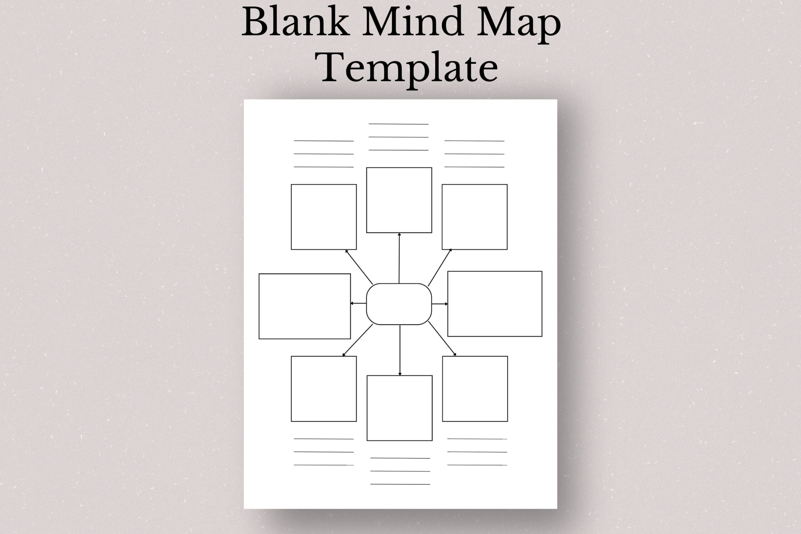 Printable Mind Map Template Concept Map Template Blank Mind Map Blank Study Notes Mind Map Concept Map Etsy Ireland