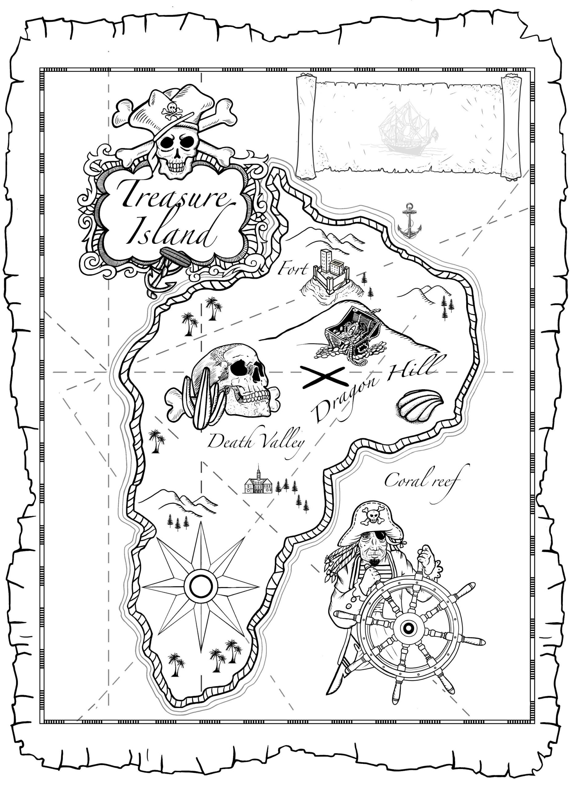 Free Printable Pirate Map