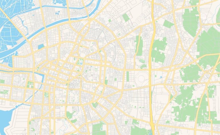 Printable Street Map Of Tainan Taiwan Map Template For Business Use Royalty Free SVG Cliparts Vectors And Stock Illustration Image 133677712