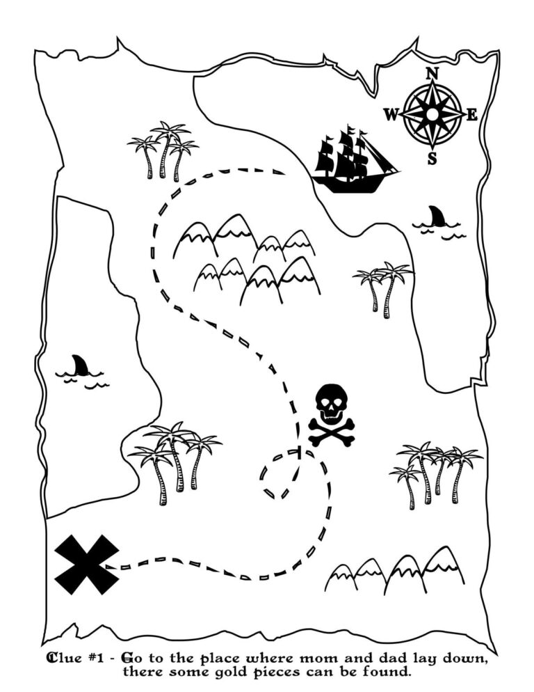 Printable Treasure Map Kids Activity Let s DIY It All With