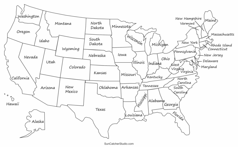 Printable US Maps With States USA United States America Free Printables Monograms Design Tools Patterns U0026 DIY Projects