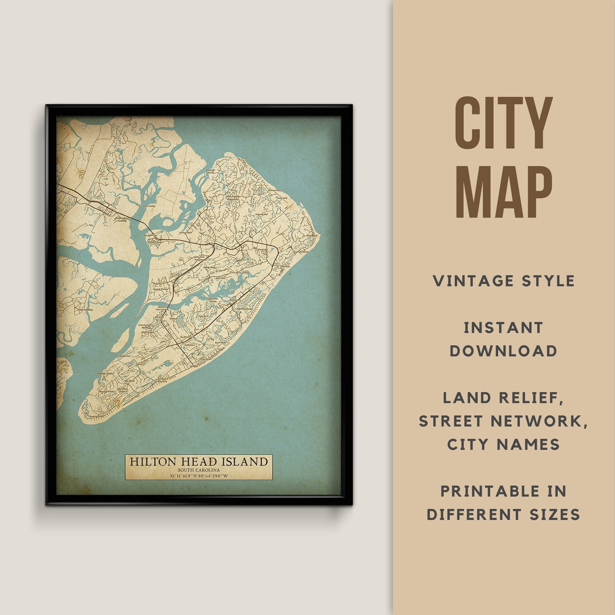 Printable Map Hilton Head