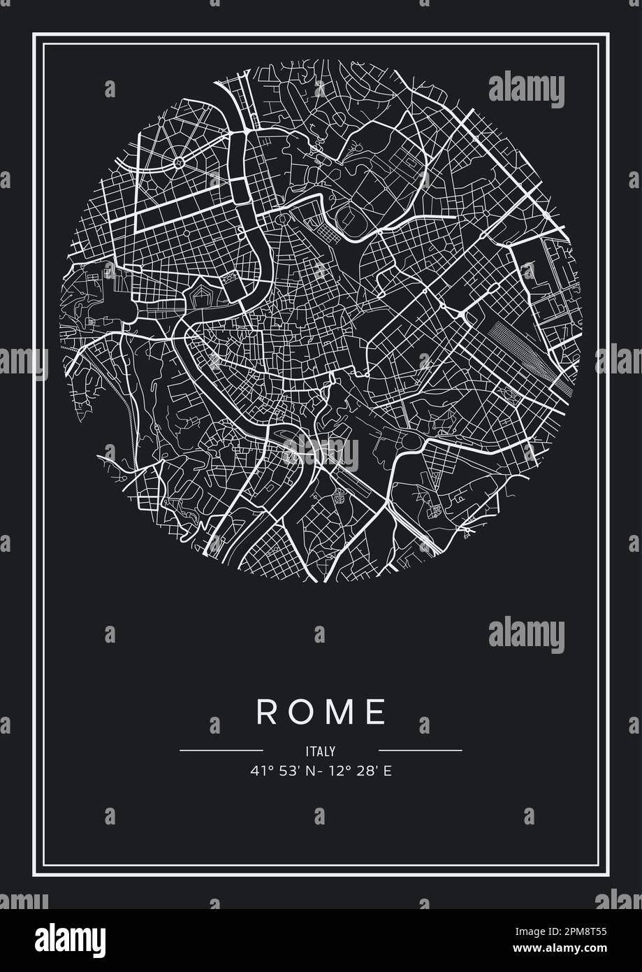 Printable Rome Map