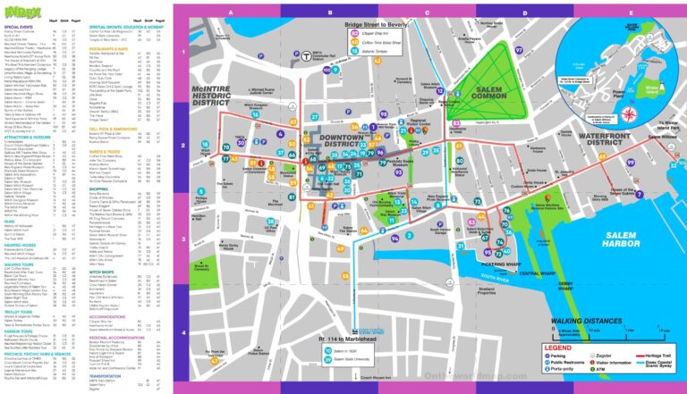 Salem Tourist Map Ontheworldmap