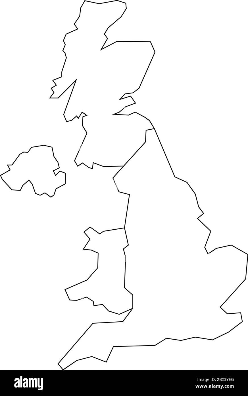 Scotland Map Outline Black And White Stock Photos U0026 Images Alamy