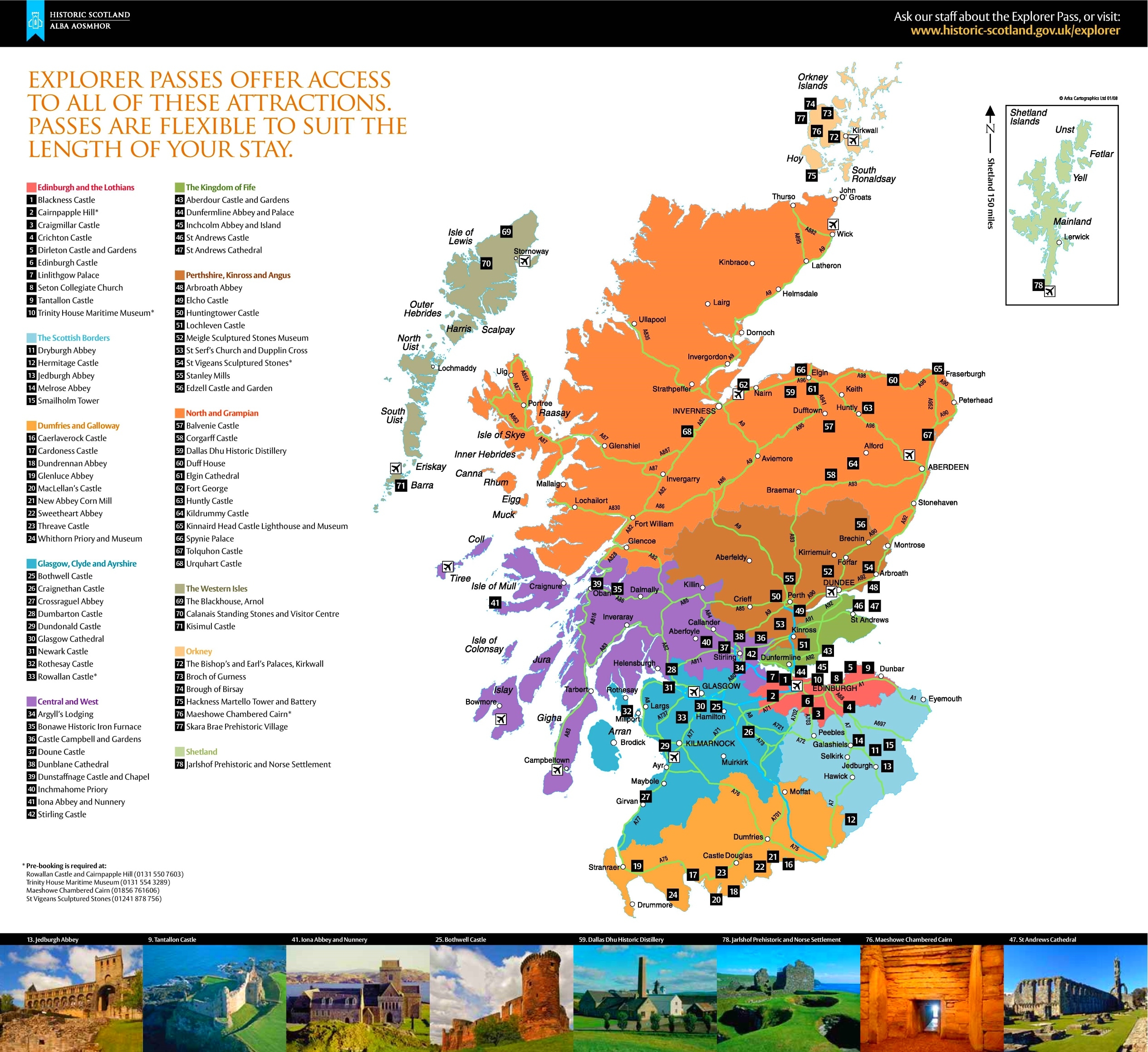 Scotland Tourist Attractions Map Ontheworldmap