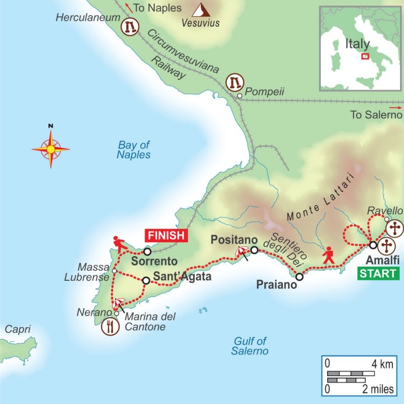 Self guided Walking Holiday On Amalfi Coast With On Foot Holidays