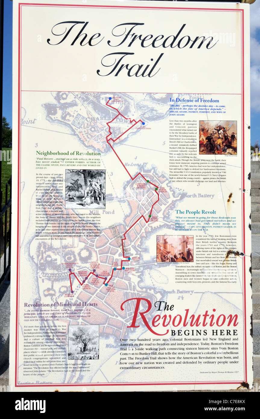 Sign In Charlestown Showing Map Of The Route U0026 Sights Of The 