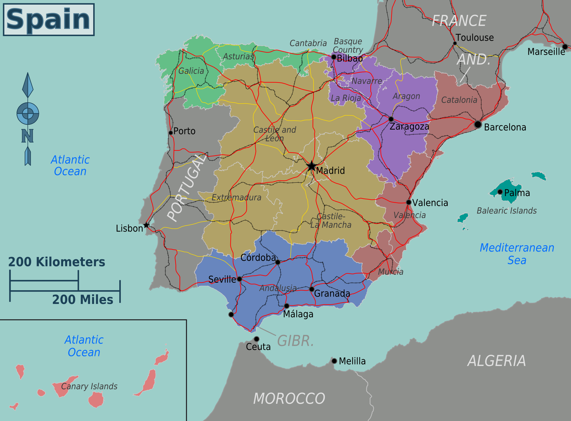 Printable Spain Map Free Printable Map Printable Spain Map Free Printable Map