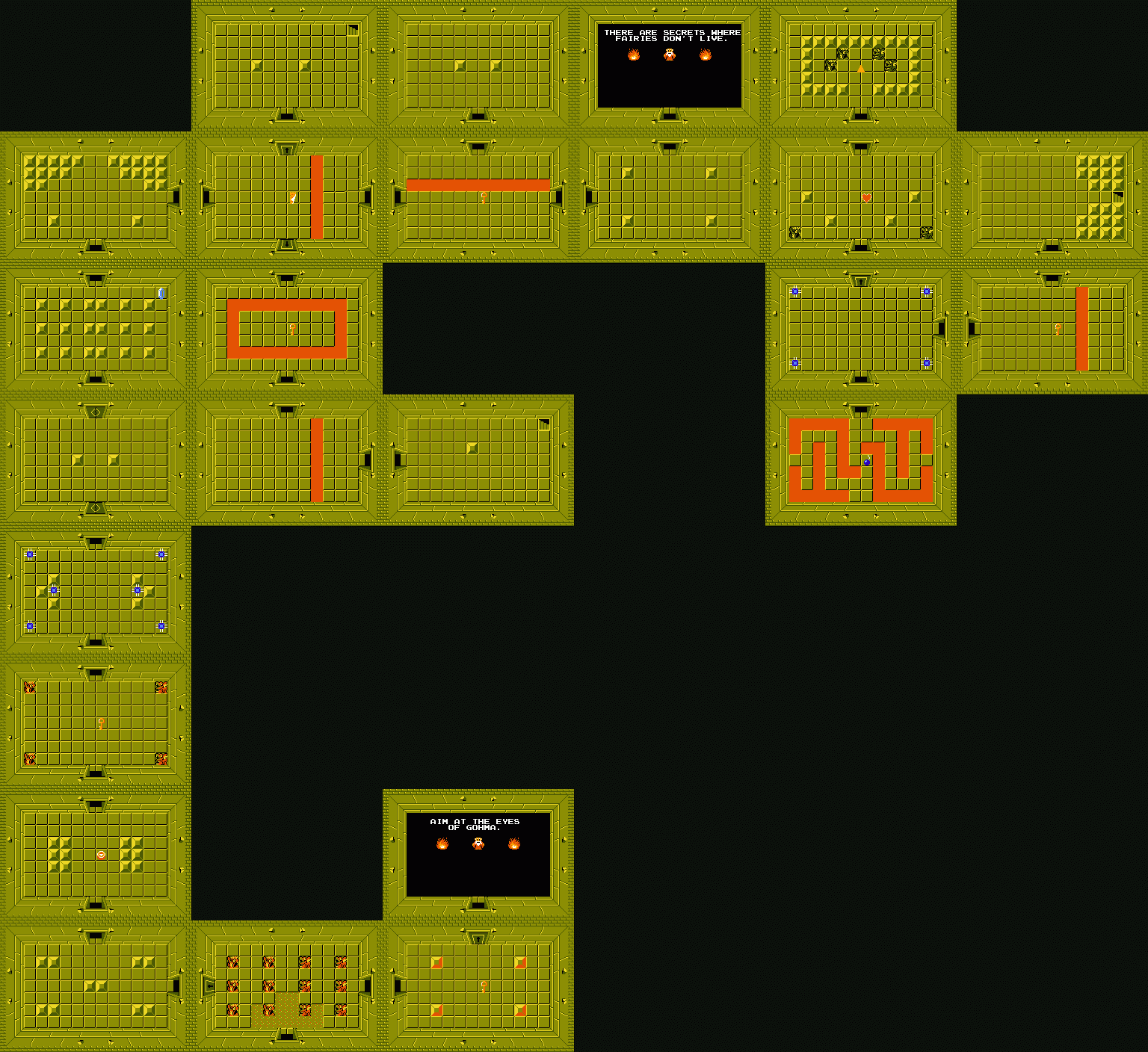 The Legend Of Zelda Dungeon Maps