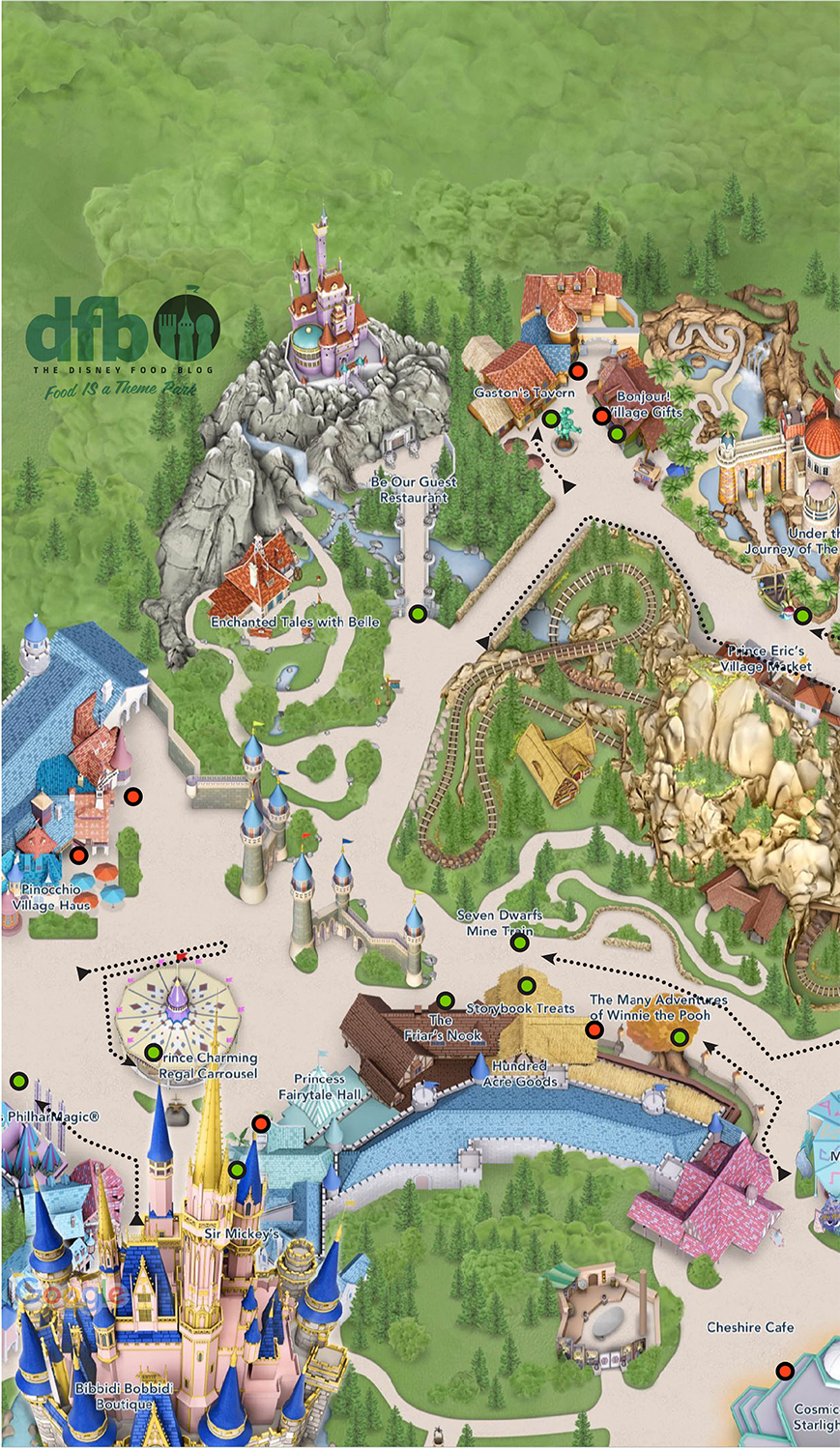 Magic Kingdom Printable Map