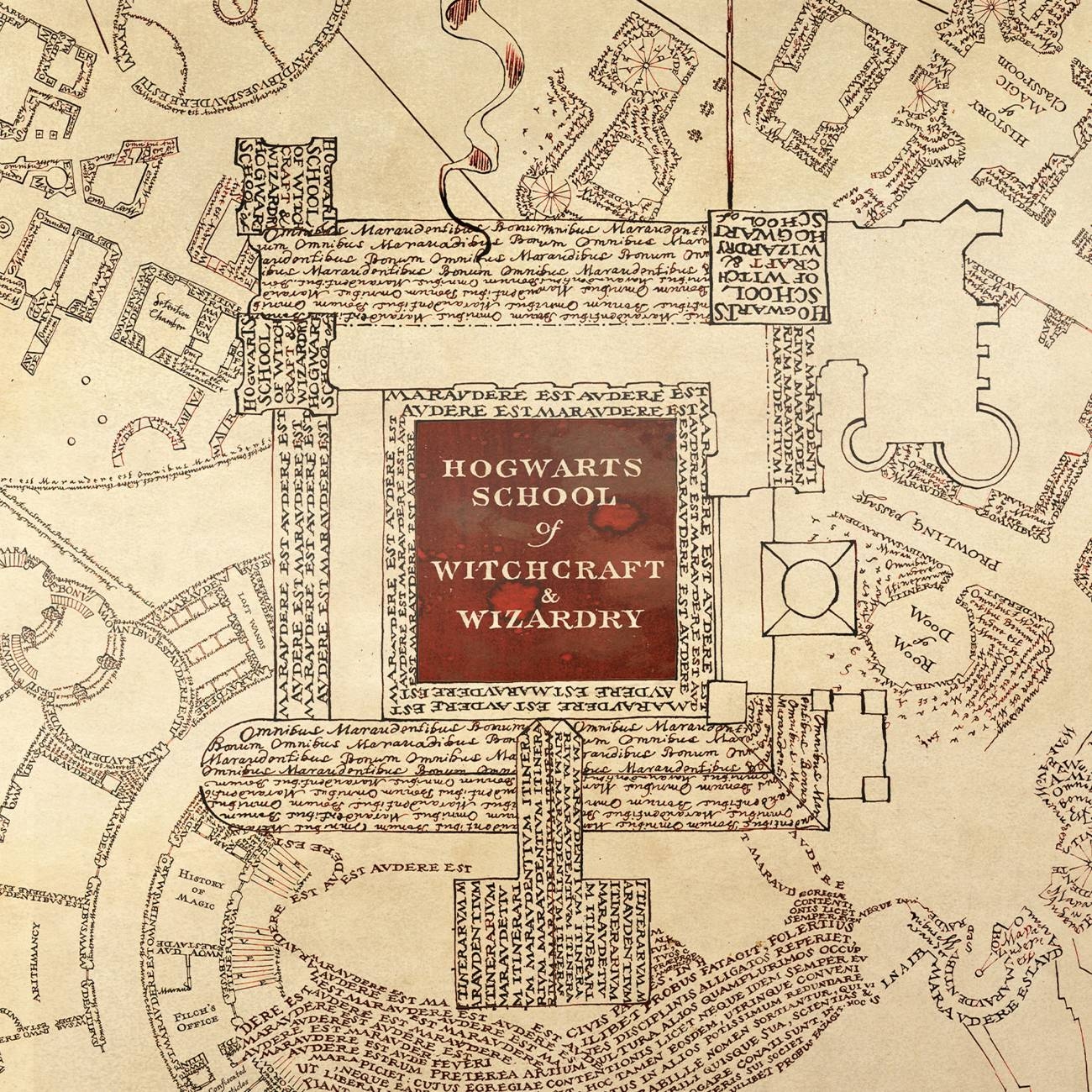 Harry Potter Printable Marauders Map