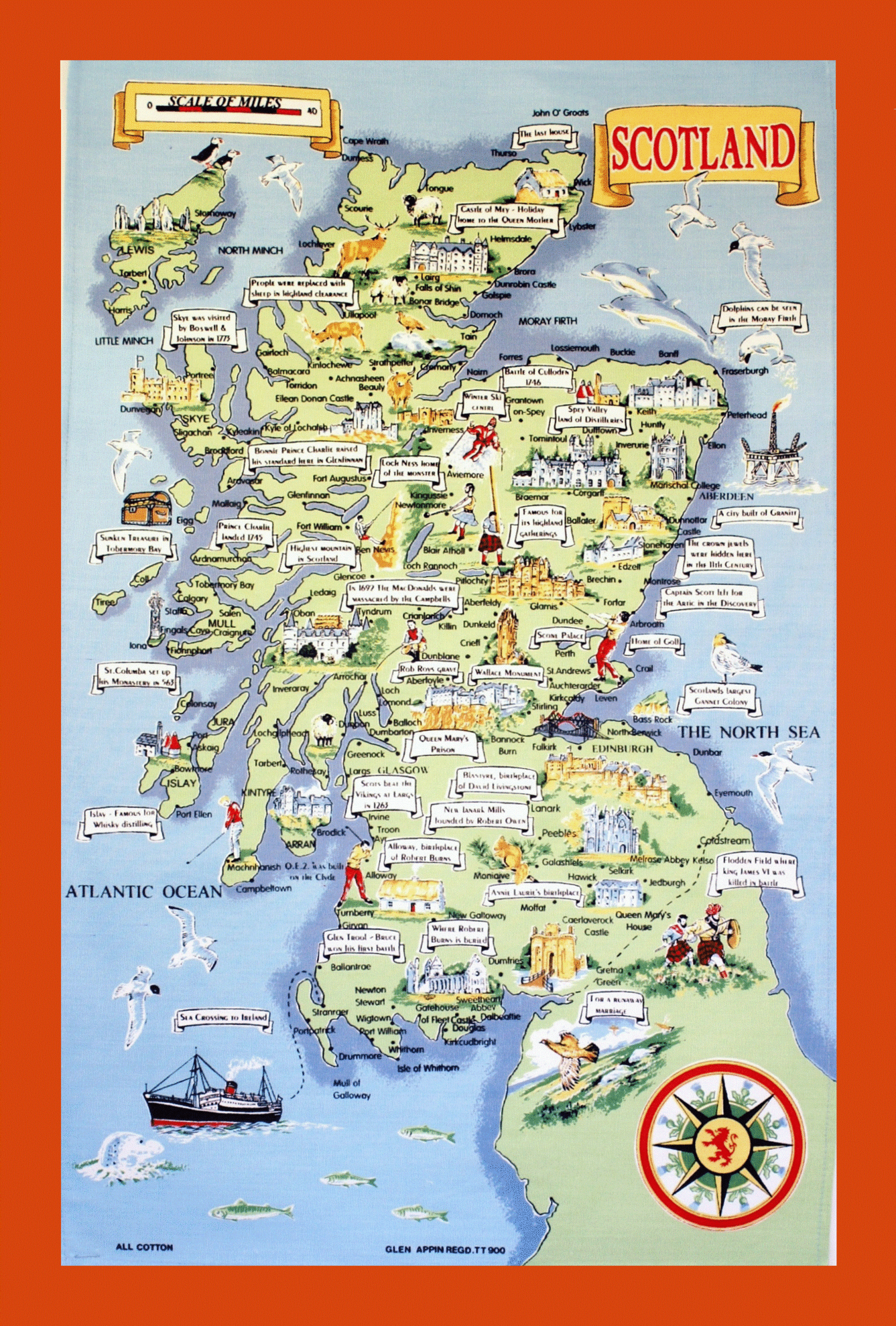 Printable Map Of Scotland