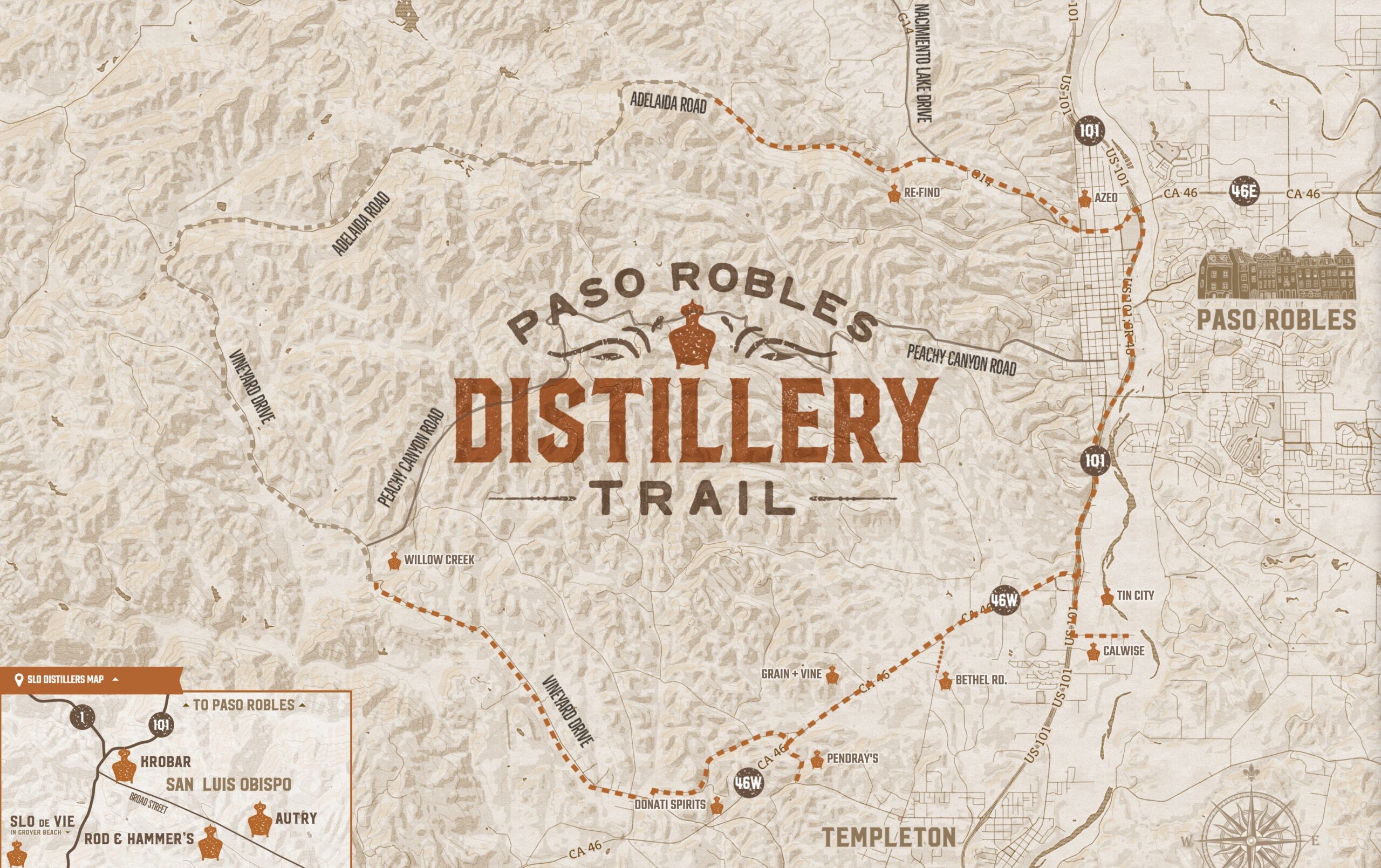 Printable Bourbon Trail Map