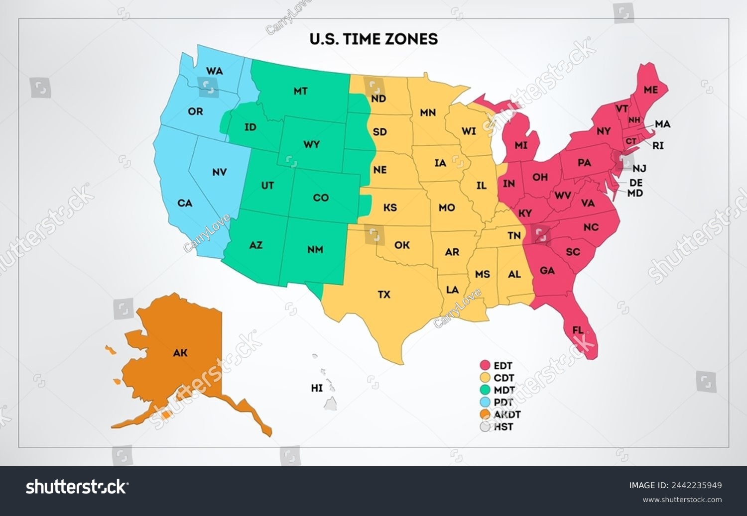 United States Map Time Zones Over 218 Royalty Free Licensable Stock Illustrations U0026 Drawings Shutterstock