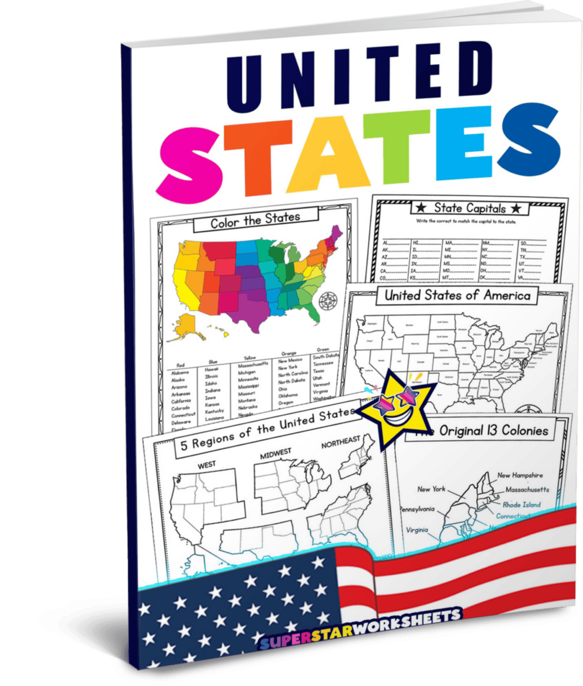 USA Map Worksheets Superstar Worksheets
