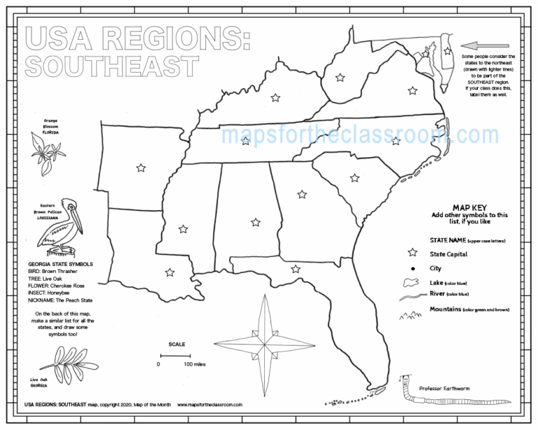 USA Regions Southeast