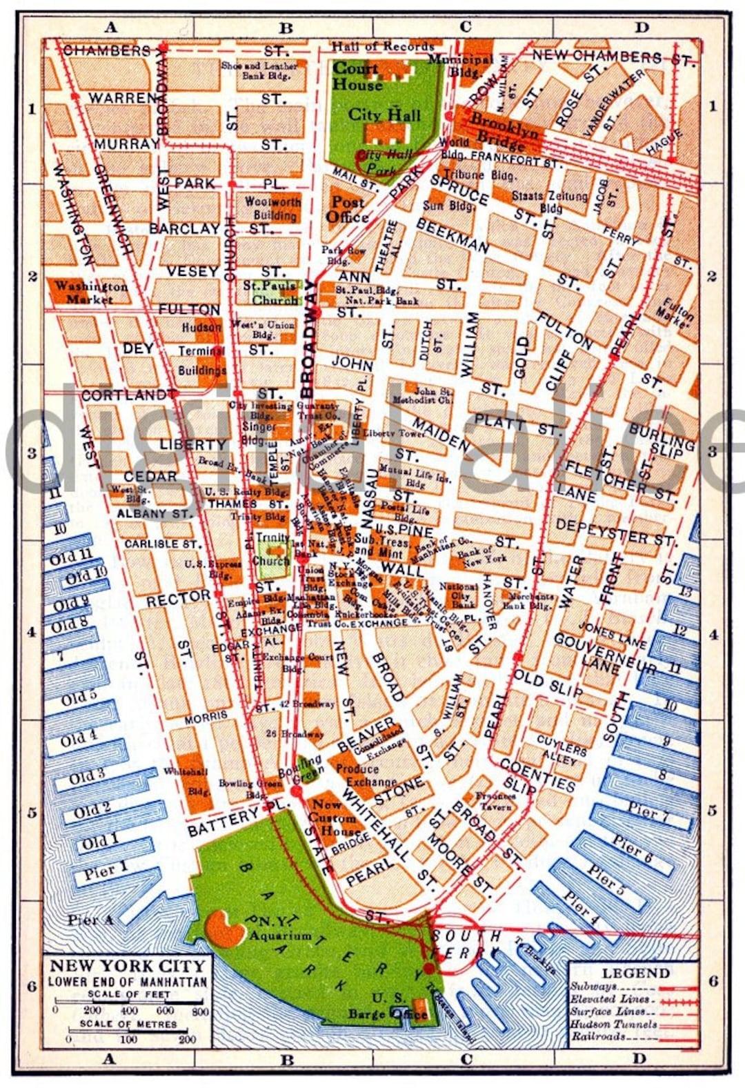 Manhattan Printable Map