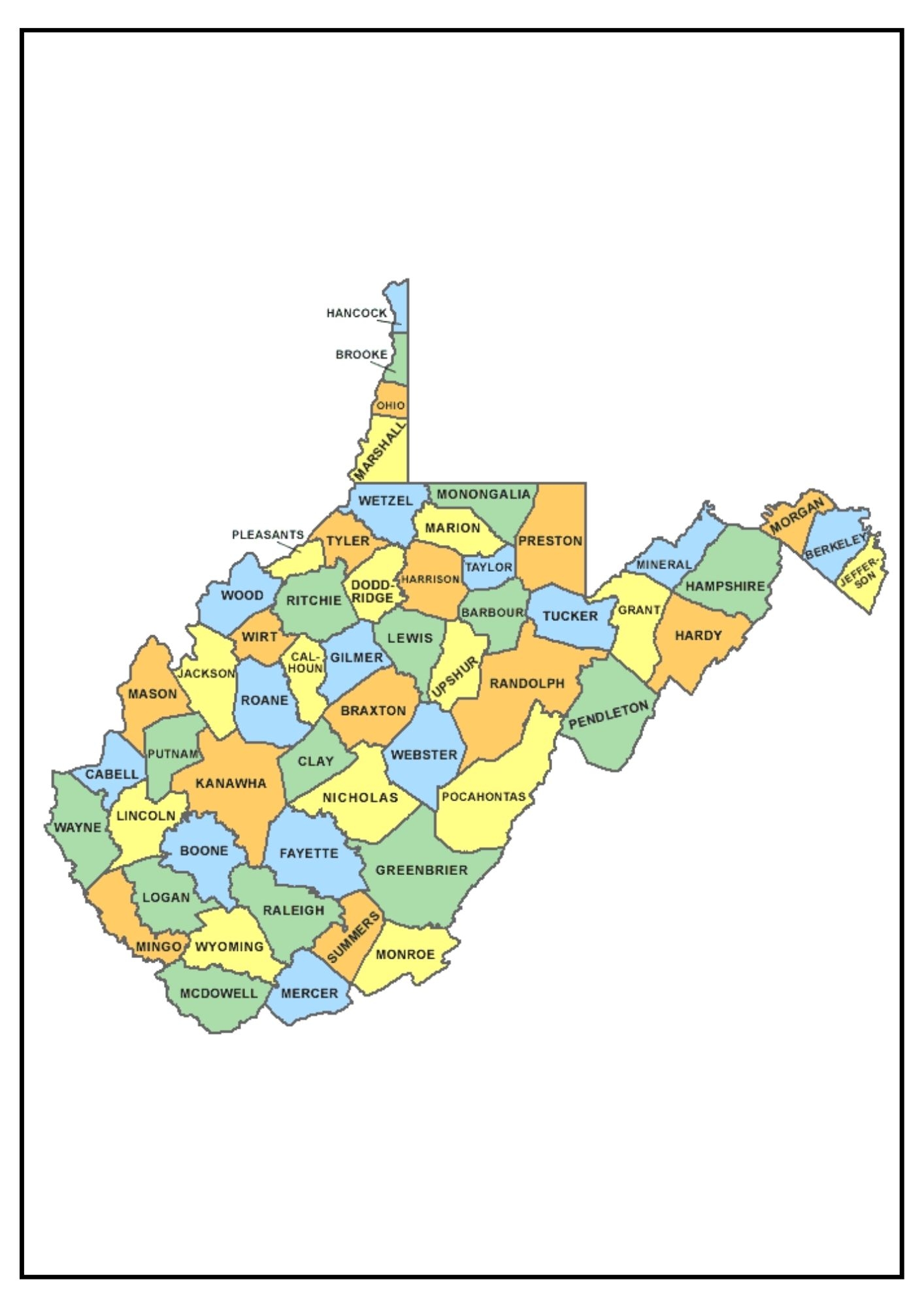 Virginia County Map Map Of VA Counties And Cities 