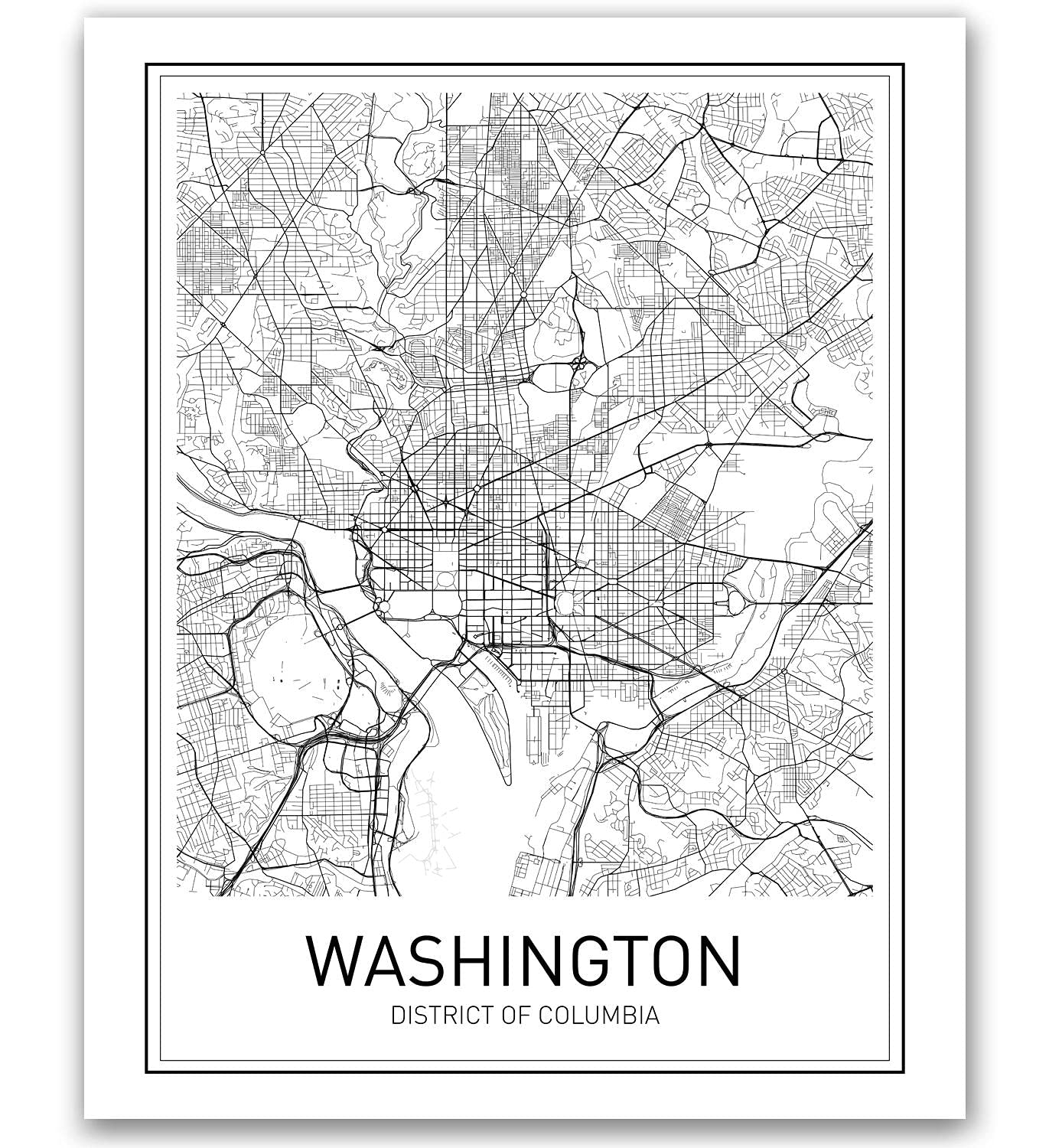 Washington Dc Map Printable
