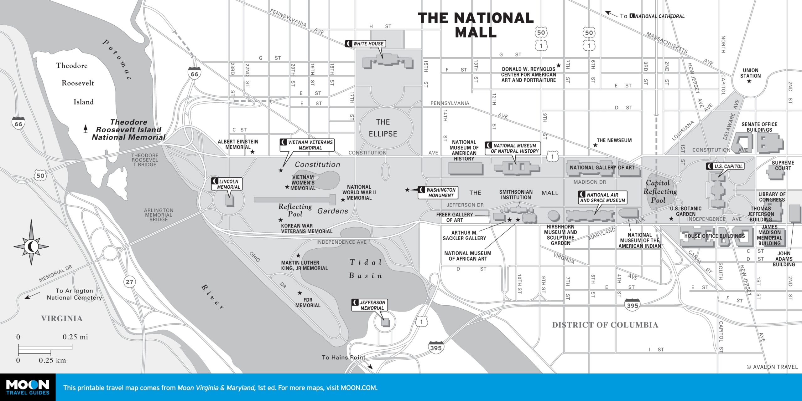 Printable Map Of Washington Dc Mall