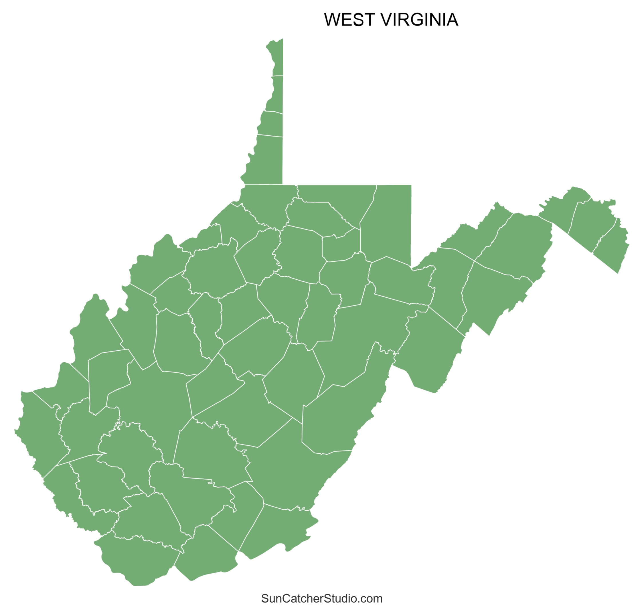 West Virginia County Map Printable State Map With County Lines Free Printables Monograms Design Tools Patterns U0026 DIY Projects