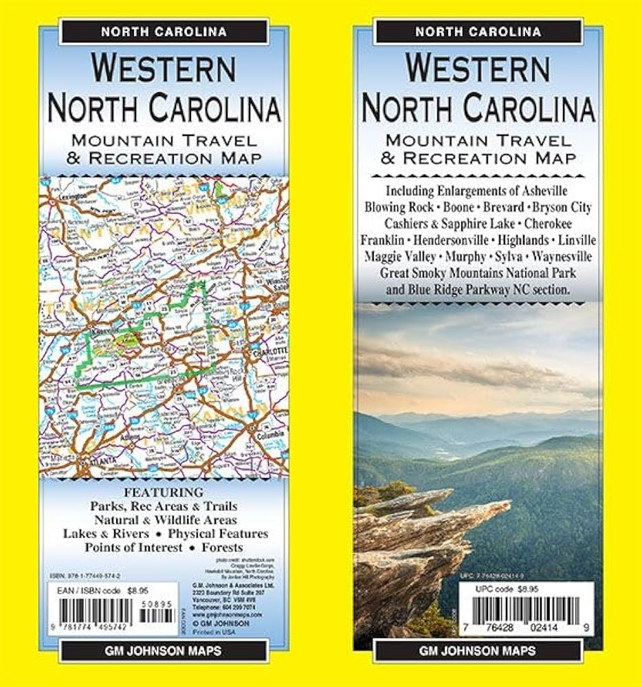 Printable Map Of Western North Carolina