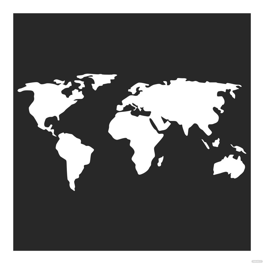 White World Map Vector In Illustrator SVG JPG EPS PNG 
