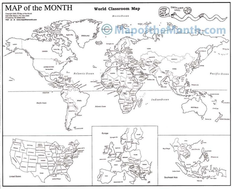 World Countries Labeled Map