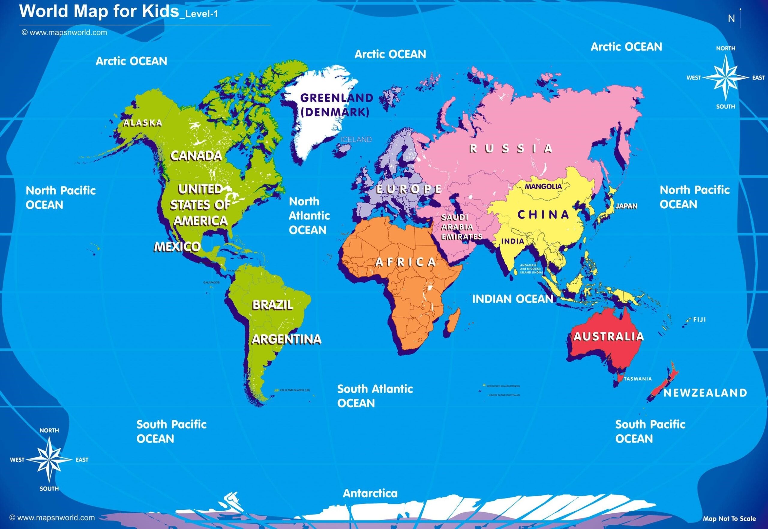 Printable Picture Of World Map