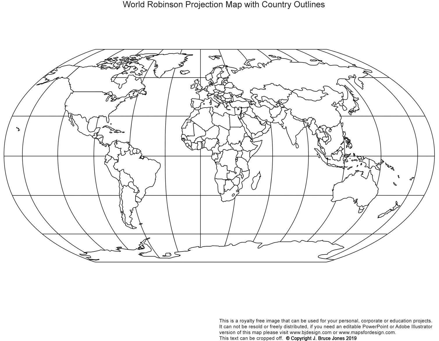 Free Printable Flat World Map Blank